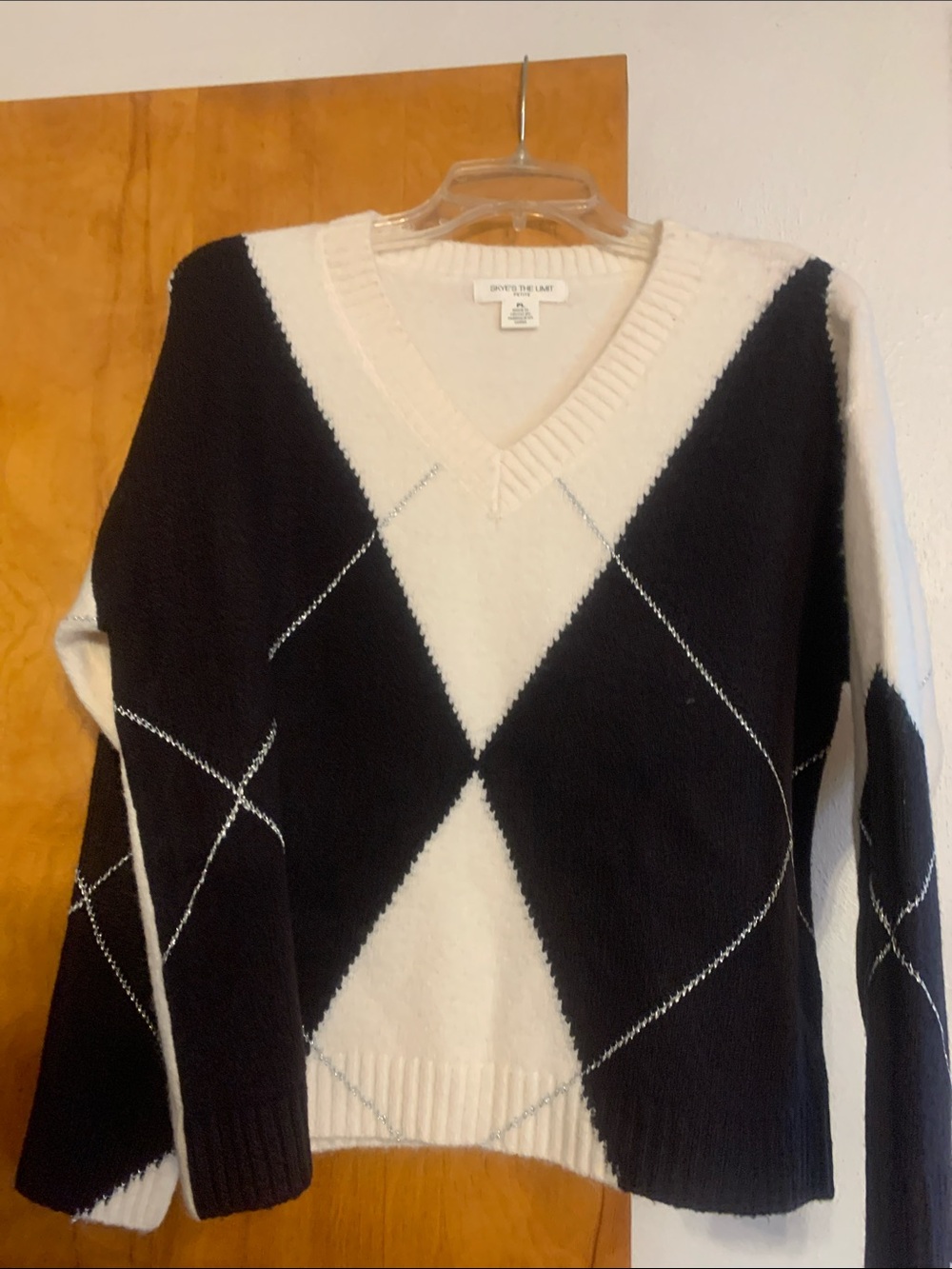 Argyle sweater ( at office)